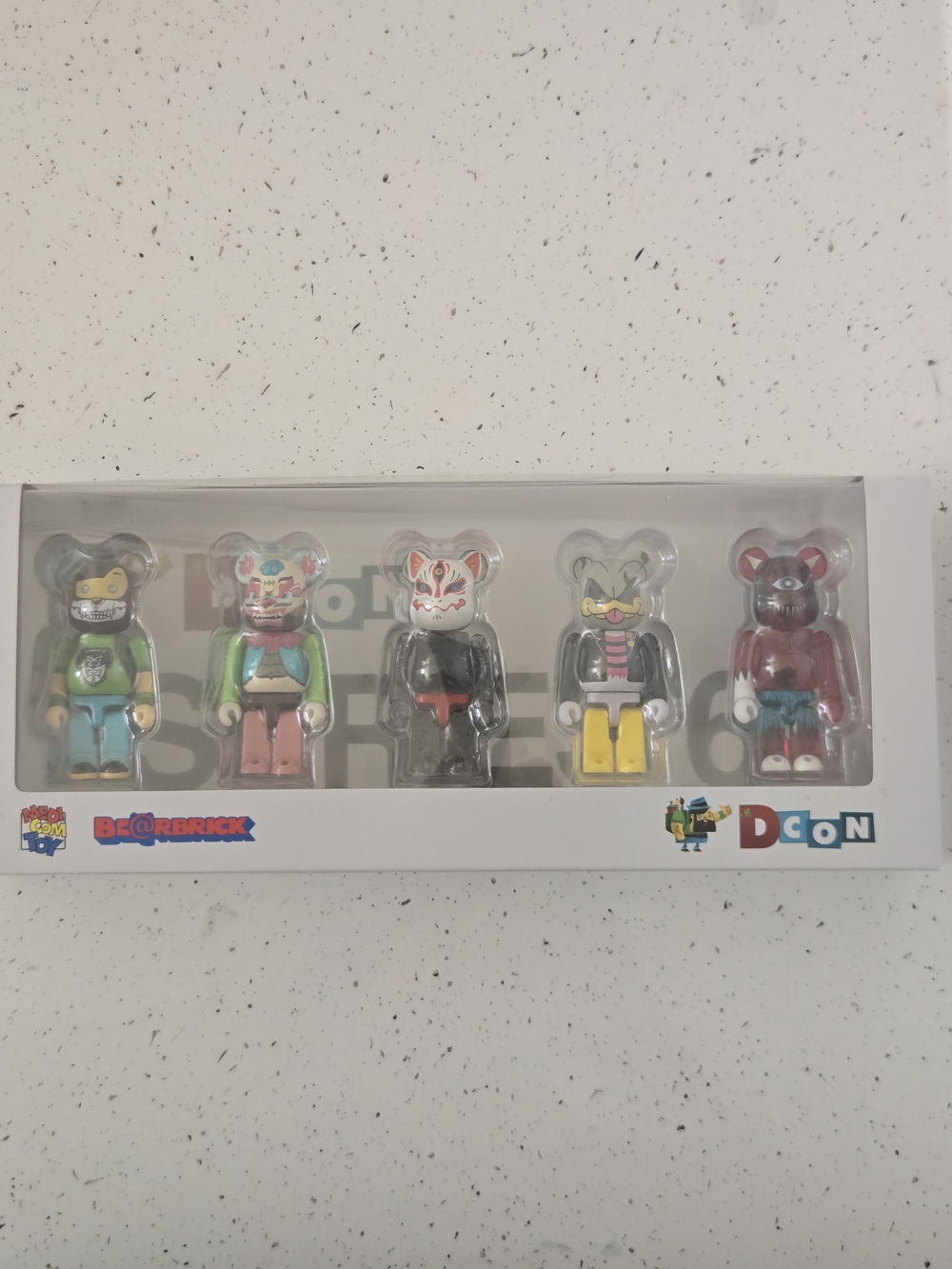 Medicom 2025 DCon Bearbrick ARTIST SERIES SIX/6 (5 Pack) 100% SET DesignerCon